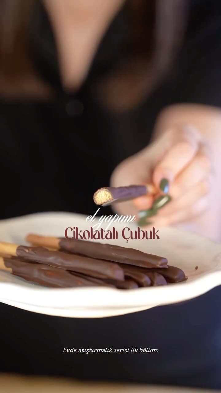 Ev yapımı çikolata çubukları